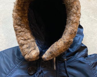 黒タグ 70s N-3B hope manufacturing SCOVILL Vintage 70s N3-B Style Parka Jacket YOUTH XL, Adult XS