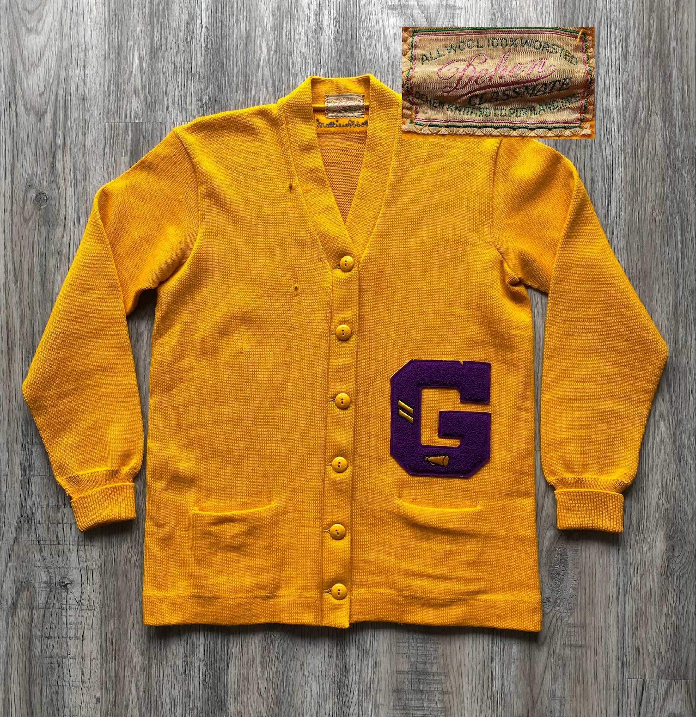 50s Letter Sweater - Etsy