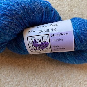 DESTASH Yarn - Mode Knit Yarn - 60/30/10 (bamboo)- Colorway- Leanna Blue