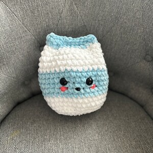 Crochet Milk Carton / Handmade / Amigurumi / Plushie