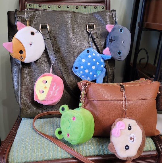 Plush Reusable Bag Keychain - Etsy