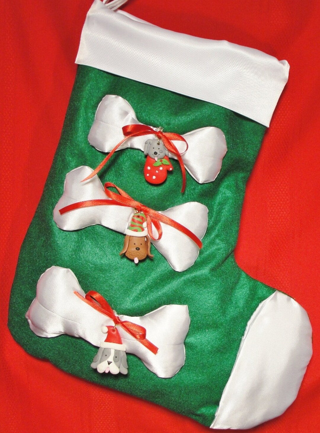 Dog Christmas Stocking Pet Christmas Stocking Puppy Etsy