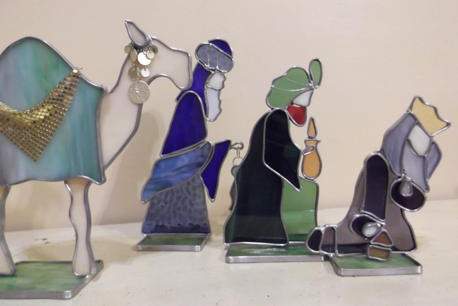 3D Stained Glass Nativity Etsy
