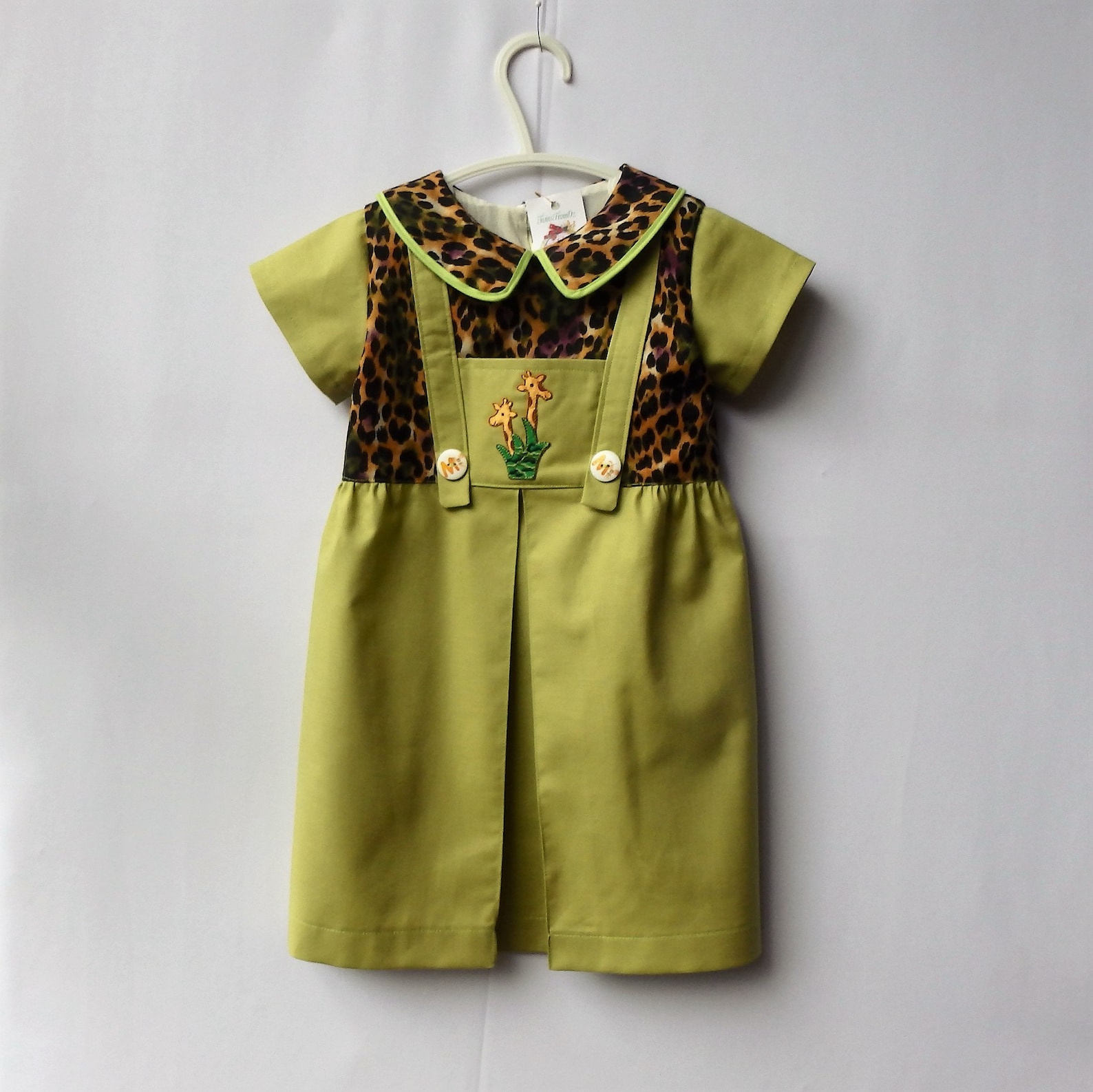 Jungle Safari Dress Baby Safari Outfit Rompers With Pocket Etsy