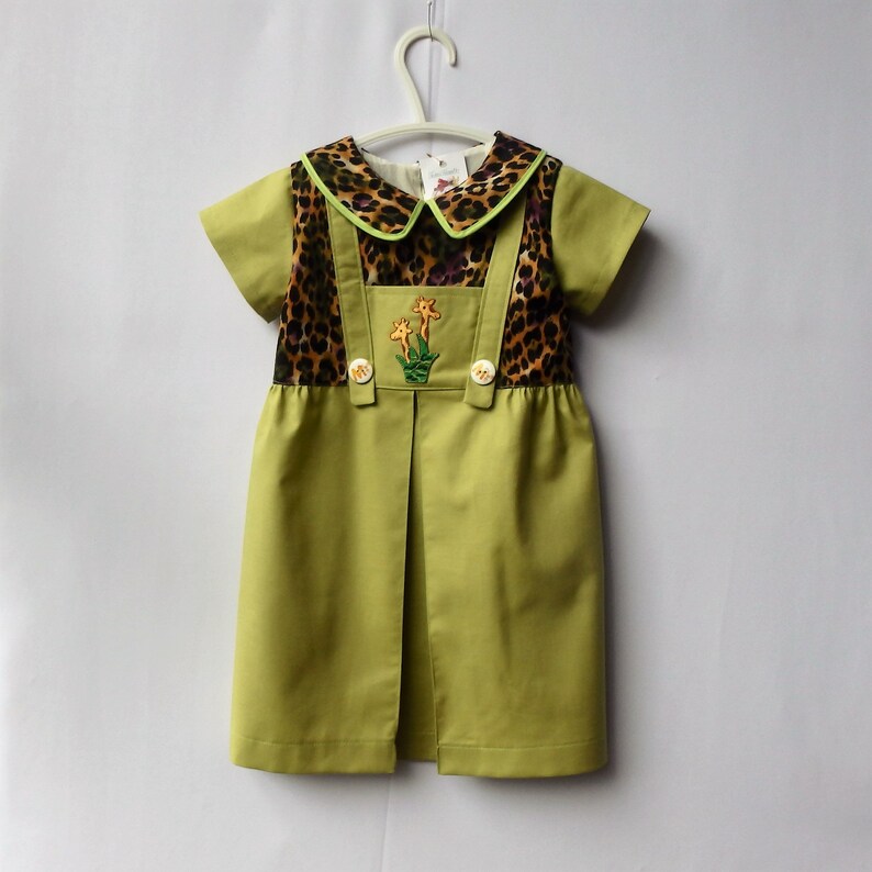 Jungle Safari Dress Baby Safari Outfit Rompers With Pocket Etsy