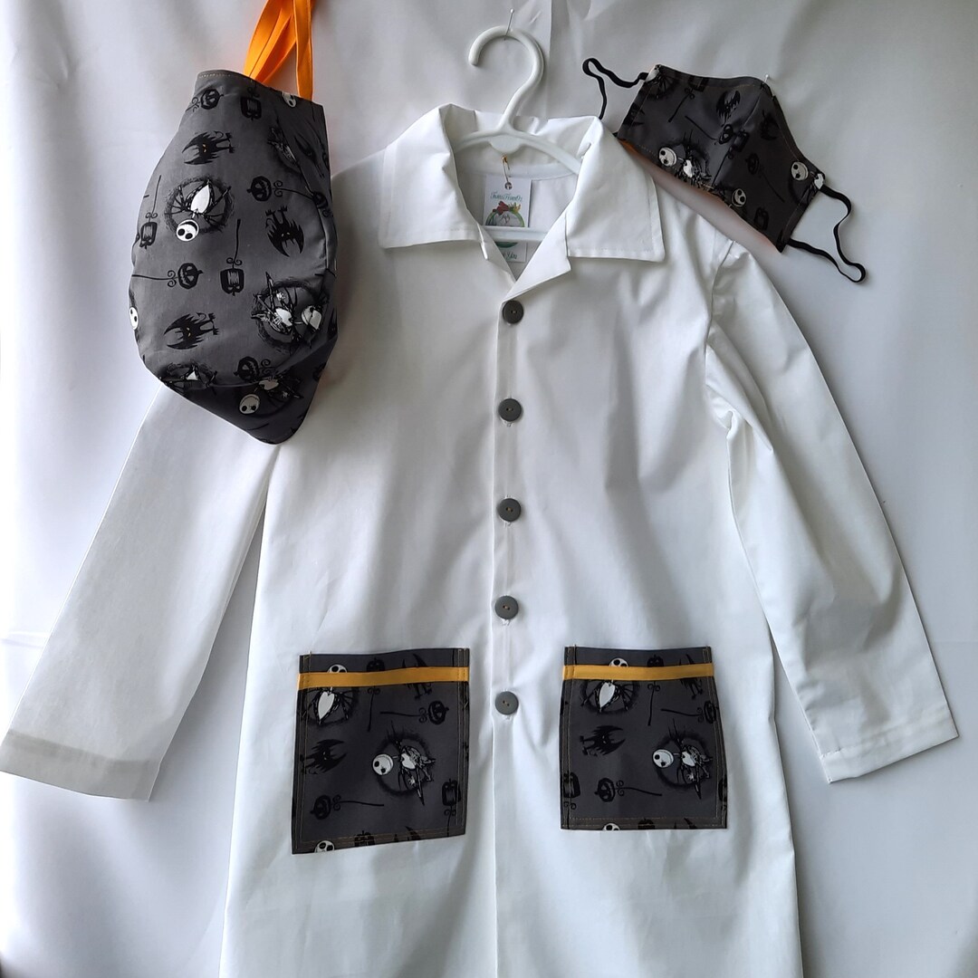 Scary Scientist Lab Coat Child Lab Coat Kids Medic Doctor Etsy