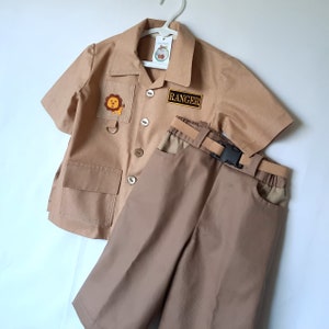 Child Ranger Safari Outfit, Jungle Safari Uniform, Kids Safari: Ready Made & Custom Order - Jacket, Shorts, Belt, Size 3-4, 5-6, All Cotton