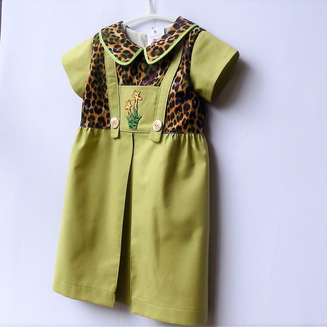 Jungle Safari Dress Baby Safari Outfit Rompers With Pocket Etsy
