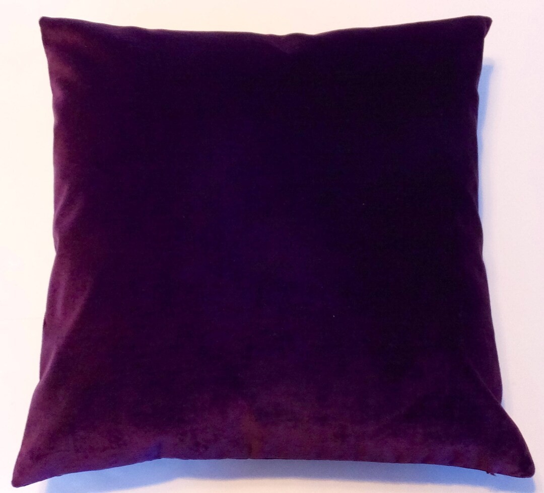 Dark Purple Velvet Throw Pillow Cover20x20handmaderobert Allen