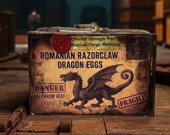 Dragon Egg Crate Romanian Razorclaw | Empty Decorative Box