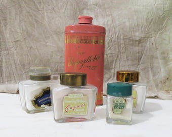 5 Vintage Sachet Powders and Perfumed Talc