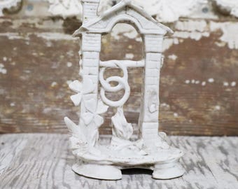 Antique German Porcelain Architectural Fragment | The Forgotten Gate 4"