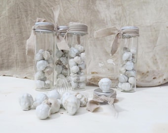 13 Frozen Charlotte Heads in Glass Vial