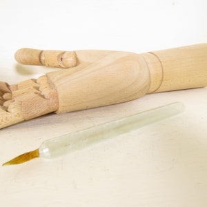 2 Glas Dip Pen Set - Vintage Schreibfeder Aus Kristallglas