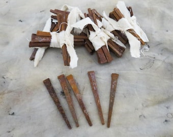 Iron Coffin Nails Antique Set of Five 2.25"