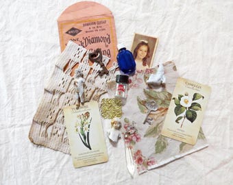Vintage Frozen Charlotte Doll Craft Pack | Gothic Ephemera Junk Journal Bundle No 007