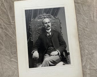 Victorian Photo of Stern Gentleman Springfield VT
