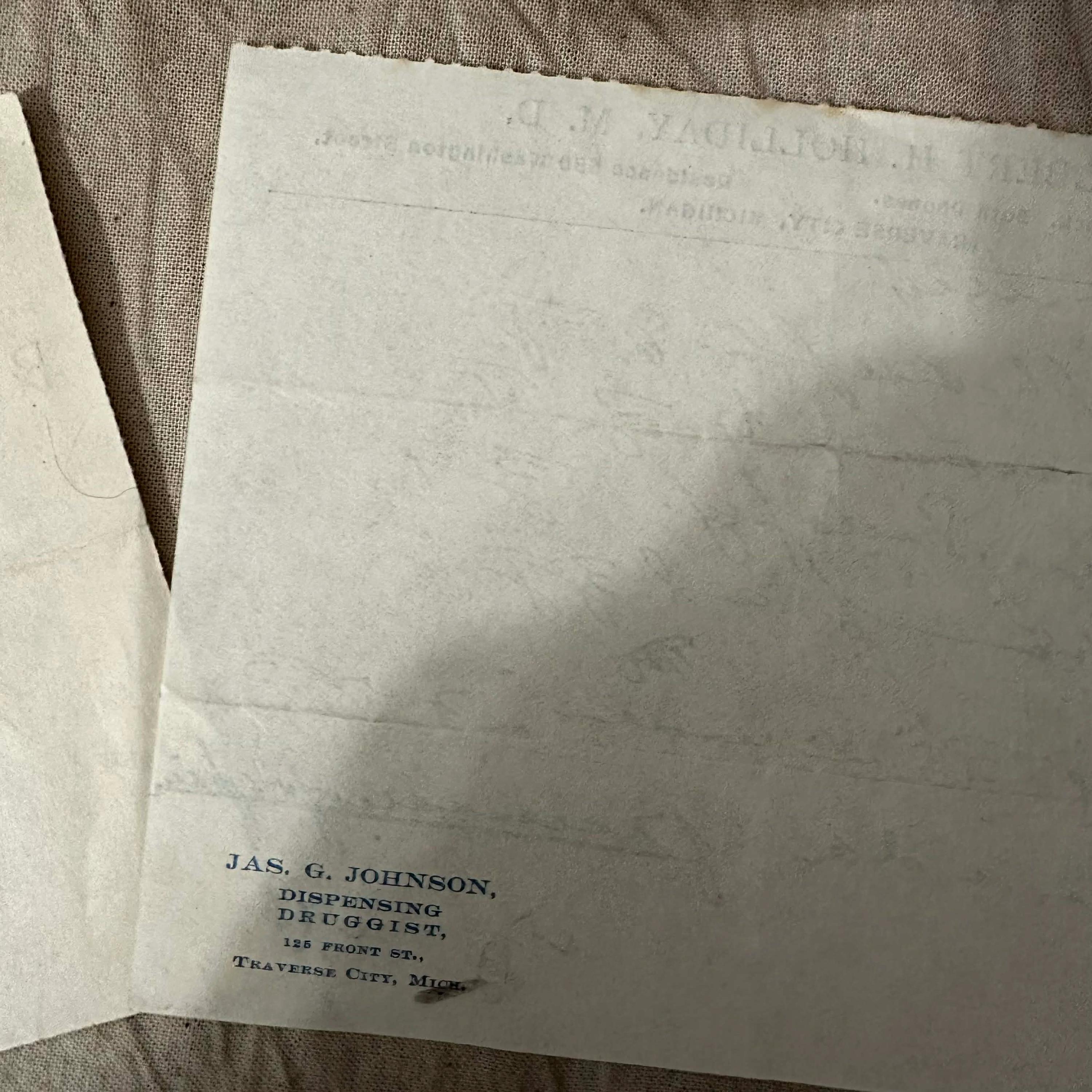Antique Medical Ephemera Early 1900s Doctor Prescription Slips (4 ...