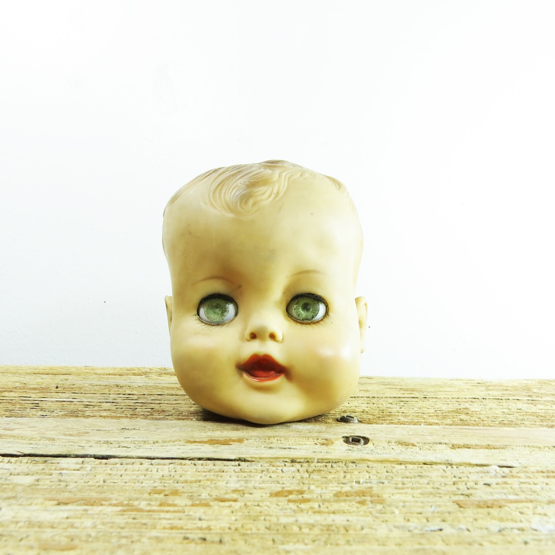 Creepy Doll Head 4 Rubber Doll Head Blinky Eyes - Etsy