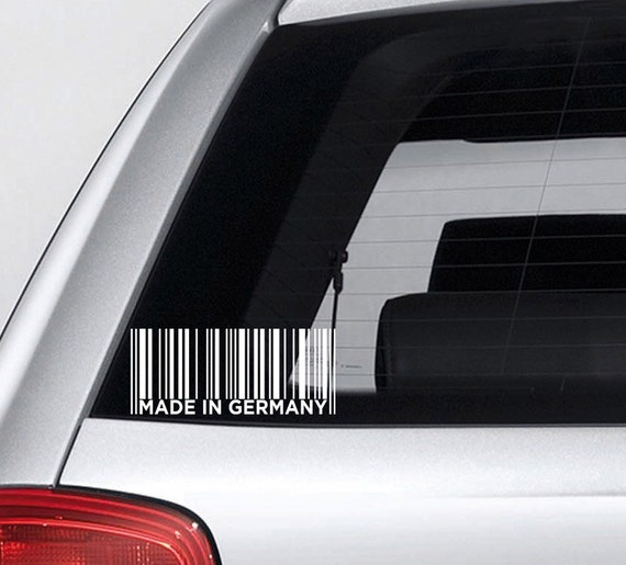 Made In Germany Barcode Vinyl Decal For Your Car Truck Or Etsy