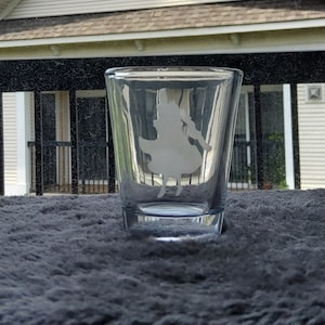 Corrin SSBU Silhouette Etched Shot Glass