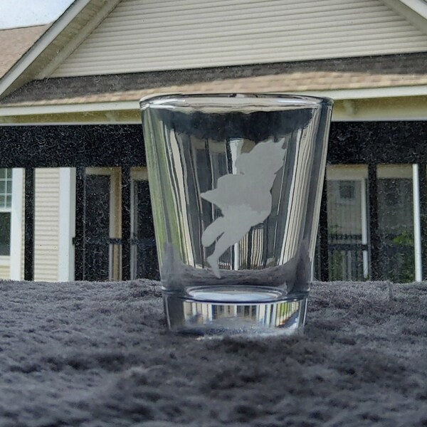 Falco Dair Etched Shot Glass