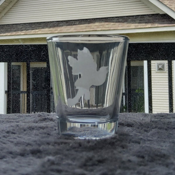 Fox SSBU Silhouette Etched Shot Glass