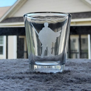 Marth SSBU Silhouette Etched Shot Glass