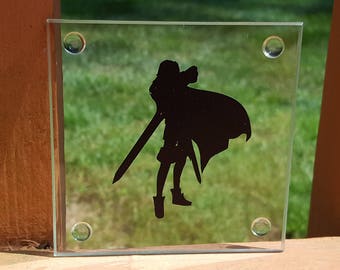 Lucina Vinyl Glass Coaster