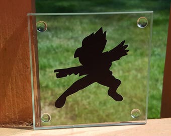 Falco Laser Vinyl Glass Coaster