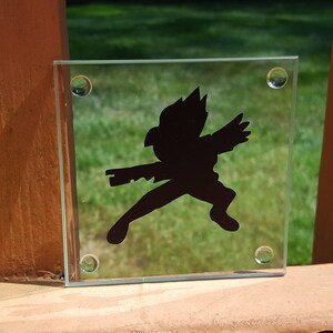 Falco Laser Vinyl Glass Coaster
