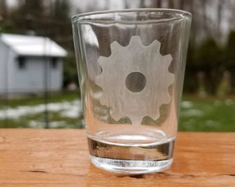 Megaman Gear Geëted Shot Glas
