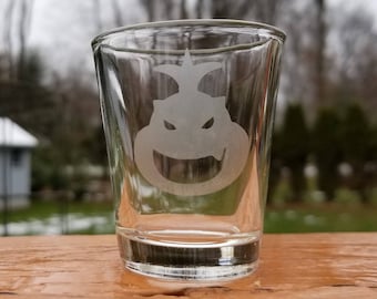 Bowser Jr. Etched Shot Glass
