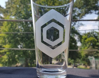 Shine Etched Pint Glass