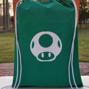 Mario Mushroom Draw String Bag