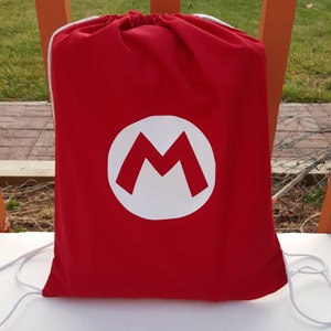 Mario M Draw String Bag