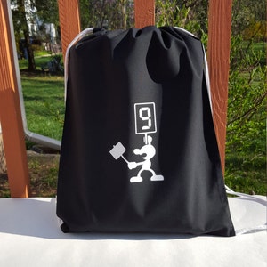 Mr. Game and Watch 9 Draw String Bag
