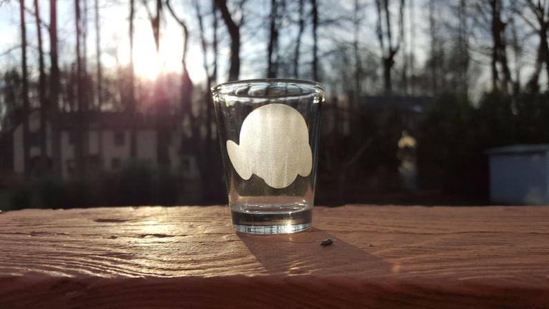 Kirby SSB4 Etched Shot Glass