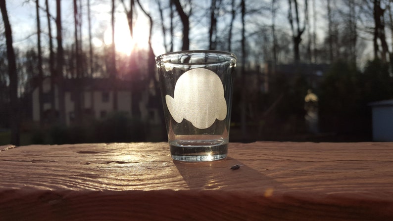 Kirby SSB4 Etched Shot Glass