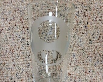 Mario Mushroom Etched Pint Glass