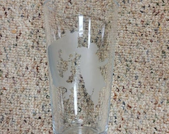 Roy Etched Pint Glass
