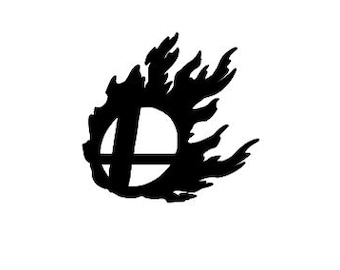 Super Smash Fireball Vinyl Sticker/Decal