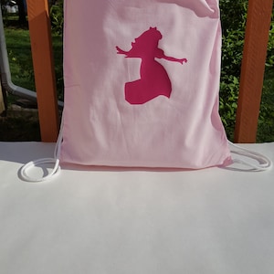 Peach Float Cotton Draw String Bag