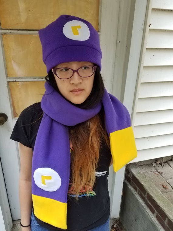 Fleece Waluigi Hat - Etsy Hong Kong