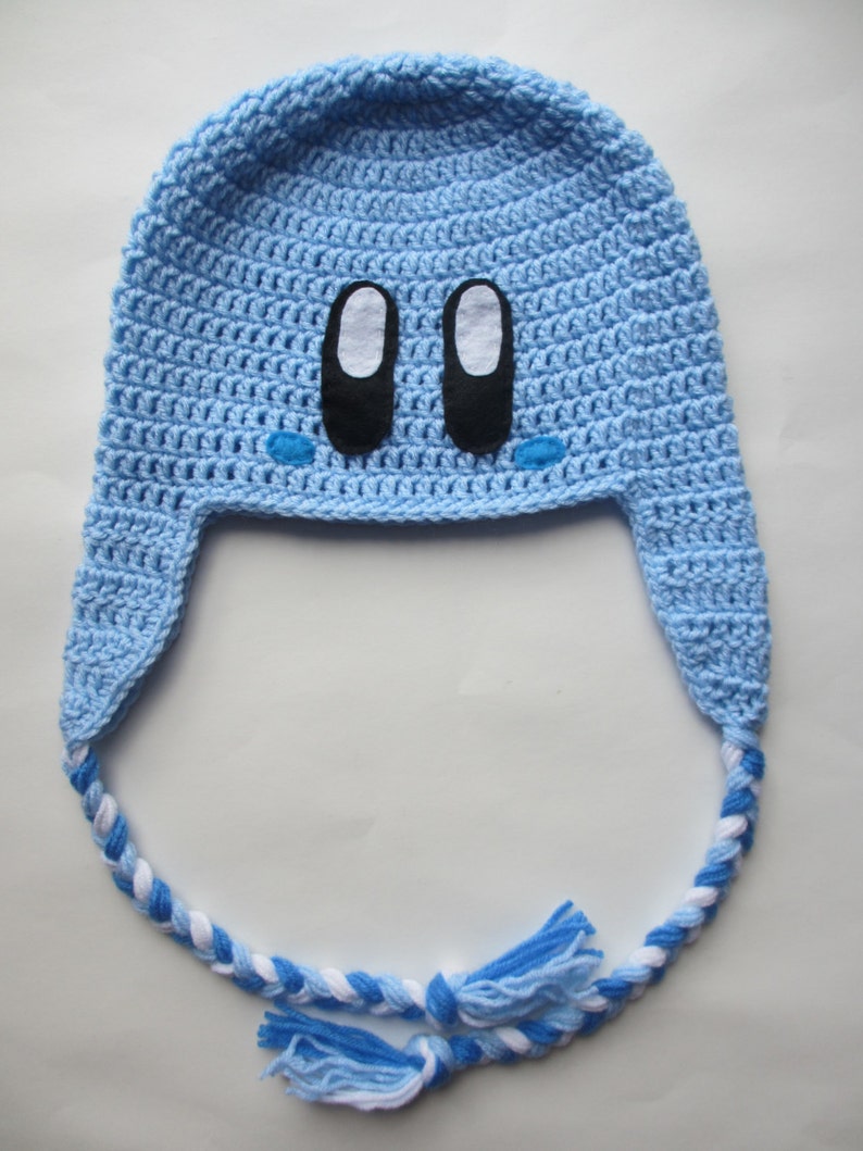 Crocheted Blue Kirby Hat Etsy