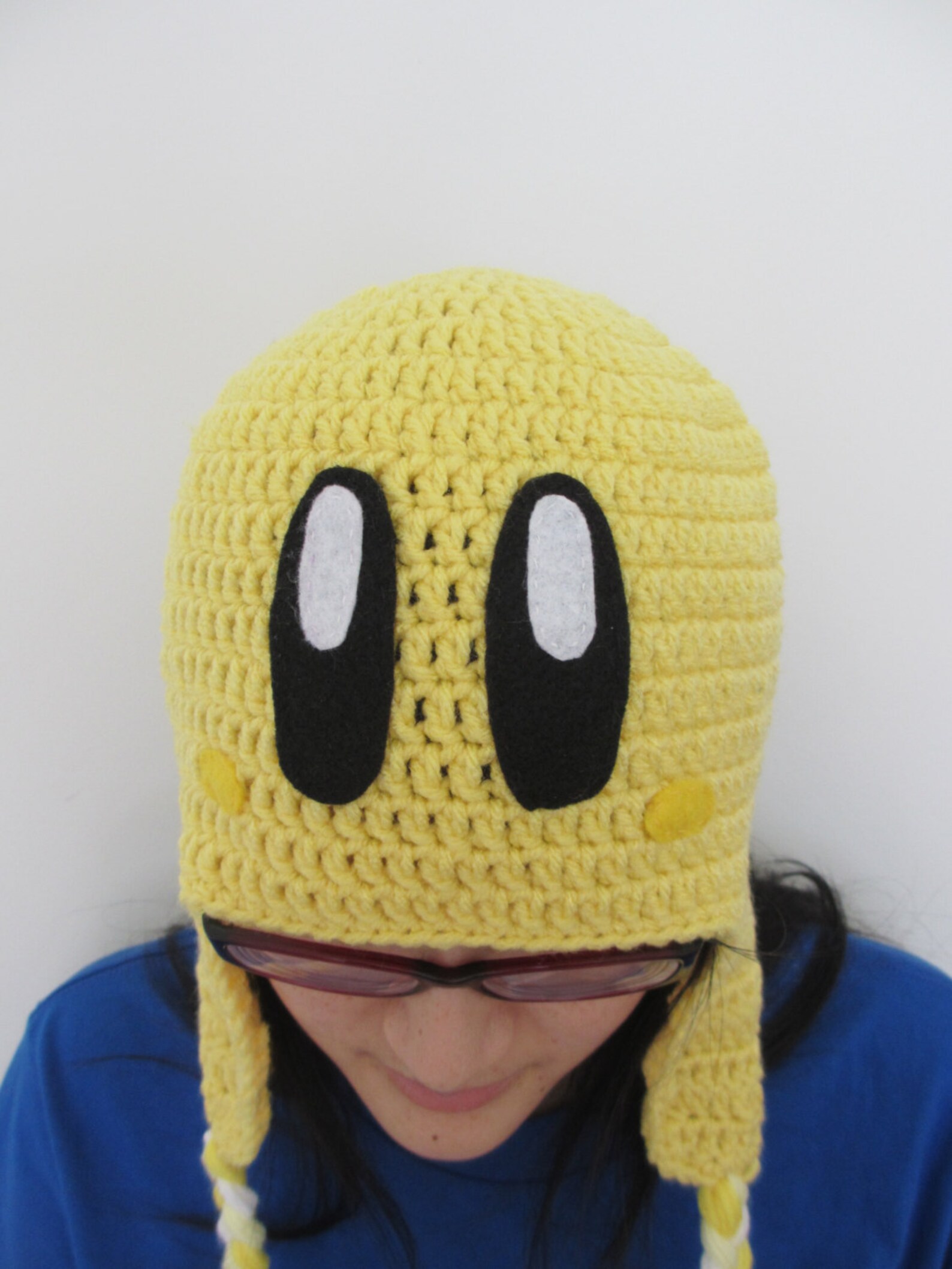 Crocheted Yellow Kirby Hat Etsy