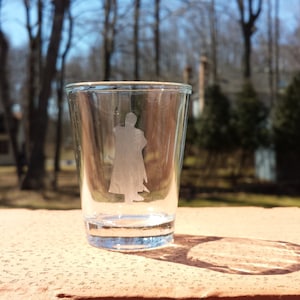 Marth SSBB Silhouette Etched Shot Glass