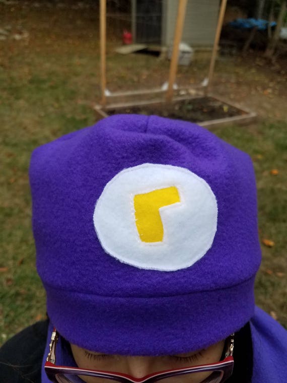 Fleece Waluigi Hat - Etsy Hong Kong