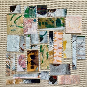 Gelli Print Bundle 3 | Collage | Junk Journal | Crafting Papers | Original Assortment