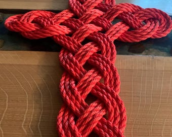 Rope Cross - Red Rope Cross - Nautical